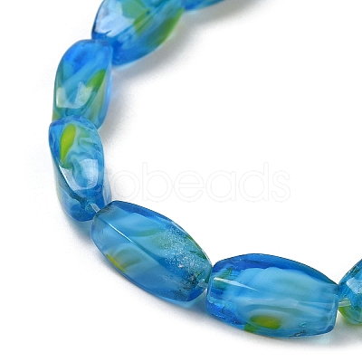 Handmade Milleflori Glass Beads Strands X-EGLA-P053-04A-01-1