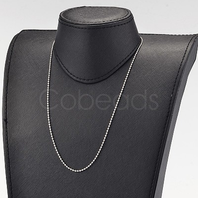 Tarnish Resistant Stainless Steel Ball Chains Necklace NJEW-JN01427-01-1