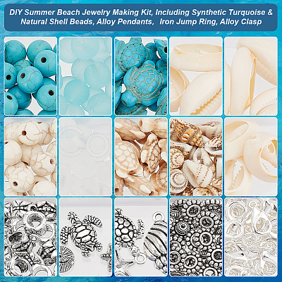 PandaHall Elite DIY Summer Beach Jewelry Making Kit DIY-PH0022-49-1