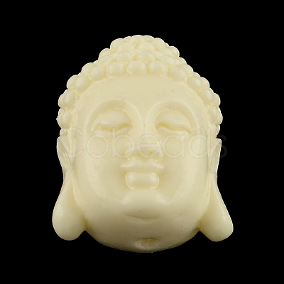 Dyed Buddha Head Synthetical Coral Beads CORA-R011-17N-1