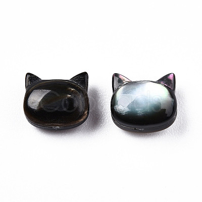 Natural Black Lip Shell Beads X-SSHEL-N032-47-1