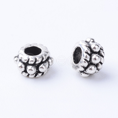 Tibetan Style Alloy Spacer Beads X-TIBE-Q063-27AS-RS-1