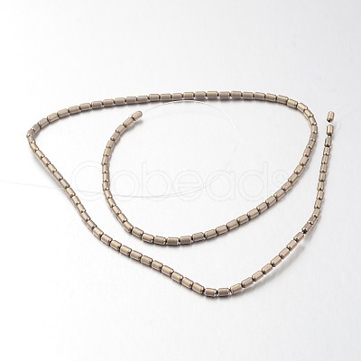 Electroplate Non-magnetic Synthetic Hematite Bead Strands G-F300-39-F06-1