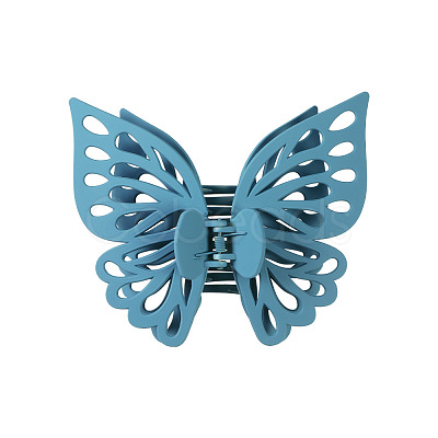 Large Frosted Butterfly Hair Claw Clip OHAR-PW0003-006C-1