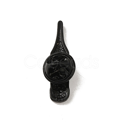 Black Alloy Brooches JEWB-S014-02B-1