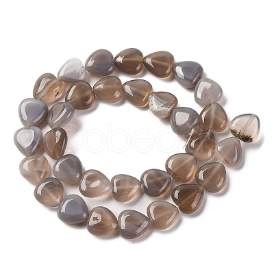 Natural Grey Agate Beads Strands G-I372-A18-01-1