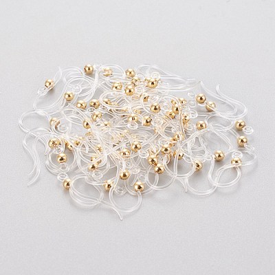 Eco-Friendly Plastic Earring Hooks X-STAS-K203-03G-1