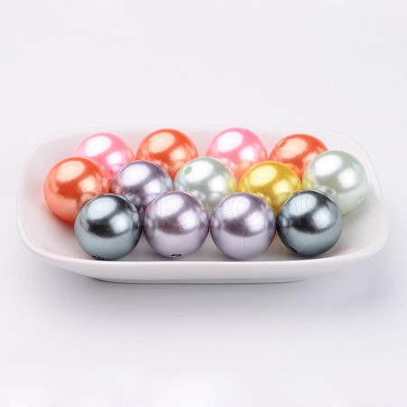 20MM Mixed Acrylic Pearl Beads Chunky Gumball Beads X-PACR-20D-M-1
