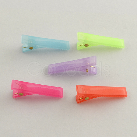 Candy Color Small Plastic Alligator Hair Clip Findings for Hair Accessories Making X-PHAR-Q004-M-1