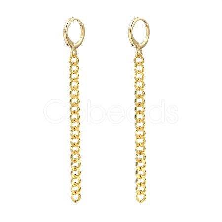 Brass Huggie Hoop Earrings EJEW-JE04257-1
