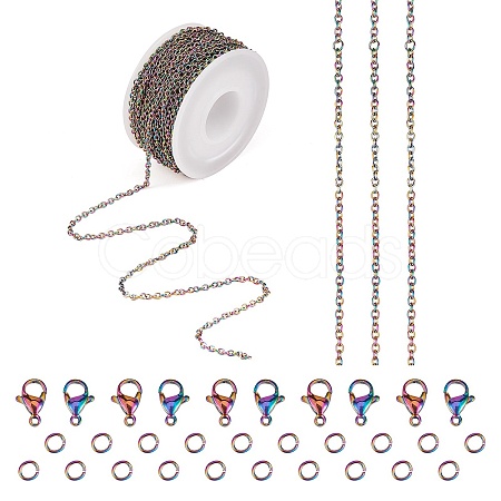 DIY Chain Jewelry Set Making Kit STAS-SZ0002-24-1