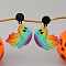 Floating Ghost Acrylic Stud Earrings, Halloween Accessories, Colorful