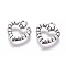 Tibetan Style Alloy Charms, Cadmium Free & Lead Free, Antique Silver, 14x13x2mm, Hole: 2mm