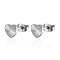 Non-Tarnish Stainless Steel Heart Stud Earrings for Women