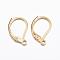 304 Stainless Steel Leverback Earring Findings, with Loop, Golden, 15.5x10x1.5mm, Hole: 1.5mm