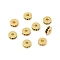 Rack Plating Brass Micro Pave Cubic Zirconia Beads, Long-Lasting Plated, Lead Free & Cadmium Free, Flat Round/Disc, Real 18K Gold Plated, Mixed Color, 6x2.3mm, Hole: 1.6mm