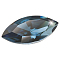 Preciosa&reg MAXIMA Crystal Fancy Stones, Czech Crystal, 435 14 615 Navette(Horse Eye), Dura Foiling, 30340 Montana, 15x7mm