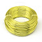 Round Aluminum Wire, Bendable Metal Craft Wire, for DIY Jewelry Craft Making, Green Yellow, 7 Gauge, 3.5mm, 20m/500g(65.6 Feet/500g)