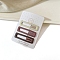 Alloy Snap Hair Clips for Girl, Hair Accessories, Rectangle, 60x15mm