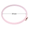 Plastic Cross Stitch Embroidery Hoops, Sewing Tools Accessory, Ring, Pink, Inner Diameter: 195mm