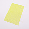 Plastic Elasticity Rhinestone Net, DIY Accessories, Festival Decoration Accessories, Champagne Yellow, 183x122x2.5mm