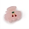 PVC Claw Hair Clips, Pearl Pink, 32x28mm