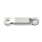 Non-Tarnish 201 Stainless Steel Connector Charms, Rectangle Links, Stainless Steel Color, 5x20.5x1mm, Hole: 1.8mm