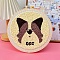 Dog Pattern Punch Embroidery Beginner Kits, including Embroidery Fabric & Hoop & Yarn, Punch Needle Pen, Instruction, Rosy Brown, 28x26x2cm