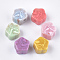 Resin Beads, Imitation Gemstone, Star, Mixed Color, 14x14.5x10mm, Hole: 3mm