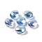 Acrylic Beads, Imitation Baroque Pearl Style, Oval, Cornflower Blue, 12x10.5x6.5mm, Hole: 1.3mm