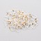 Eco-Friendly Plastic Earring Hooks, with 304 Stainless Steel Beads and Horizontal Loop, Round, Real 18K Gold Plated, 15.5x8x0.7mm, Hole: 1.2mm, Pin: 0.5mm