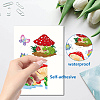 8 Sheets 8 Styles PVC Waterproof Wall Stickers DIY-WH0345-113-3