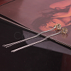 Brass Micro Pave Cubic Zirconia Dangle Stud Earring EJEW-EE0004-23GP-3
