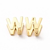 Initial Hoop Earrings for Women EJEW-P194-01G-W-1