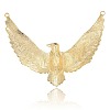 Golden Alloy Enamel Bird Eagle/Hawk Charm Big Pendants ENAM-J091-01G-2