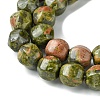 Natural Unakite Beads Strands G-H023-A02-01-4