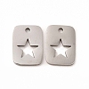 201 Stainless Steel Charms X-STAS-E188-01P-1