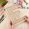 Hollow Wooden 3D Letter Wall Stickers HJEW-WH0043-57E-3