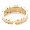 Brass Enamel Cuff Rings RJEW-I077-13G-4