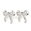 Non-Tarnish Ion Plating(IP) 304 Stainless Steel Stud Earrings for Women EJEW-A111-01P-2