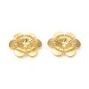 6-Petal Brass Bead Caps KK-I669-06G-2