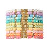 11Pcs 11 Colors Polymer Clay & Non-magnetic Synthetic Hematite Beaded Stretch Bracelets Kit BJEW-JB10679-1