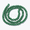 Opaque Solid Color Glass Beads Strands X1-EGLA-A034-P8mm-D09-2