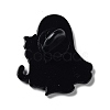 Ghost with Black Cat Alloy Enamel Brooch JEWB-E034-02EB-05-2