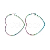 304 Stainless Steel Hoop Earrings STAS-D171-07B-M-1