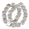 Spray Painted Shell Pearl Beads Strands SSHEL-R045-03B-02-2