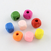 Dyed Natural Wood Beads X-WOOD-R249-064-1