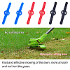 AHADERMAKER 36Pcs 3 Colors Plastic Lawn Mower Blade KY-GA0001-15-6