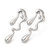 Non-Tarnish 304 Stainless Steel Stud Earrings STAS-Q252-31P-1