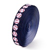 Baseball Pattern Heat Transfer Polyester Ribbons OCOR-WH0066-65B-2